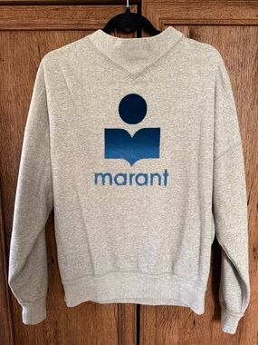 Isabel Marant Logo Sweatshirt in Heather Gray